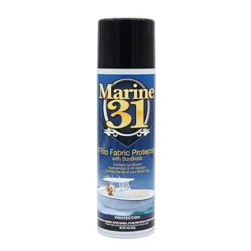 Marine 31 T-Top Fabric Protectant aerosol can with sunblock