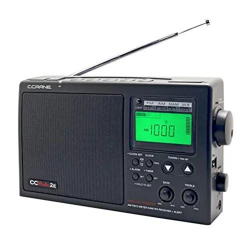 Portable AM/FM/2-Meter Ham Tabletop Radio
