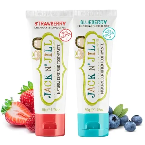 Fluoride Free, 40% Xylitol, BPA Free - Strawberry & Blueberry