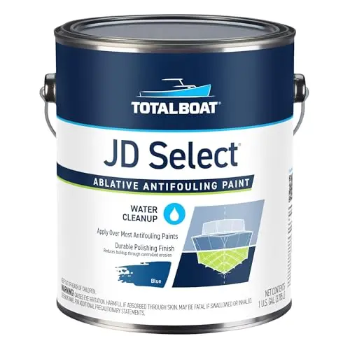 TotalBoat JD Select Ablative Antifouling Bottom Paint in blue gallon can