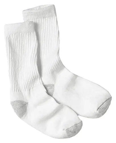 Hanes Women's Value Pack Crew Socks showing soft cushioning and moisture-wicking properties