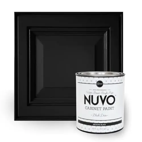 Giani Nuvo Cabinet Paint in Black Deco satin finish