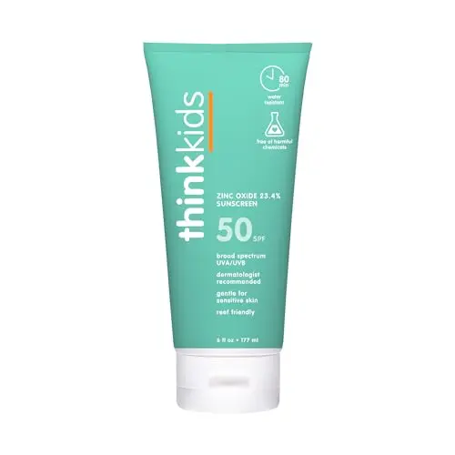 Safe, water-resistant mineral lotion for kids
