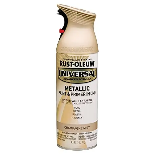 Rust-Oleum Universal Metallic Mist spray paint in Champagne Mist color