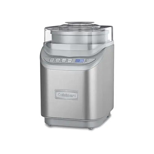 Cuisinart ICE-70P1 stainless steel ice cream maker with LCD screen