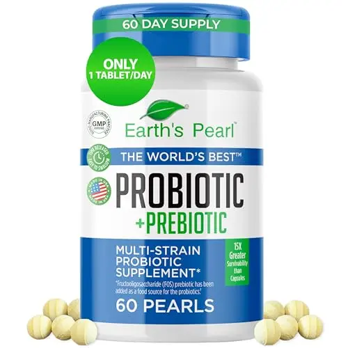 Pearl-Shaped Prebiotic & Probiotic Tablet
