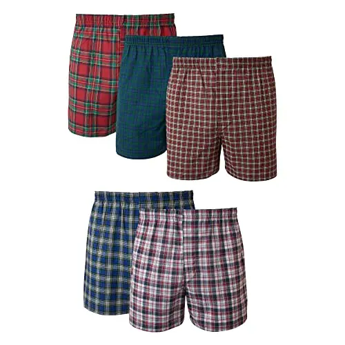 Exposed Waistband Multi-Packs, Assorted Plaid