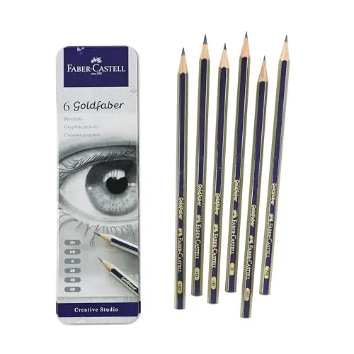 FABER-CASTELL graphite sketch pencil set of six pencils