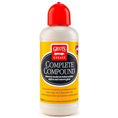 Griot's Garage Complete Compound bottle for automotive paint care