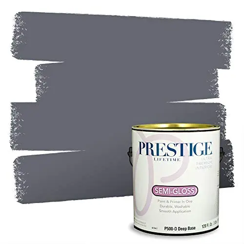 PRESTIGE Seal Gray interior paint with semi-gloss finish