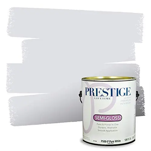 PRESTIGE Heather Gray semi-gloss finish paint can