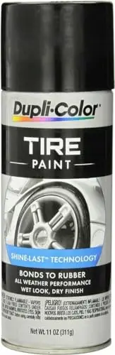 Dupli-Color tire paint spray can for automotive rubber restoration