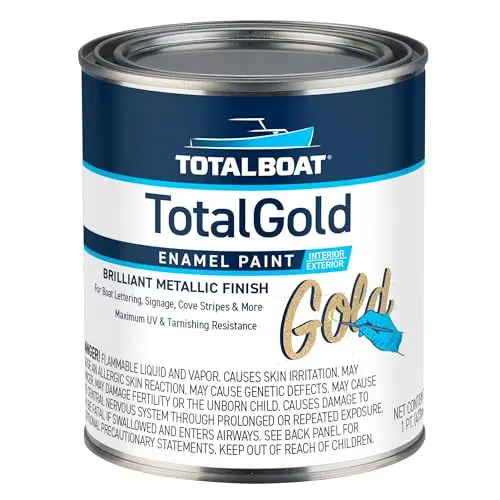 TotalBoat TotalGold Gold Enamel Metallic Paint