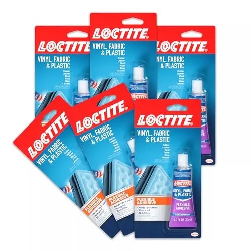 Loctite vinyl fabric and plastic repair adhesive in squeeze tube