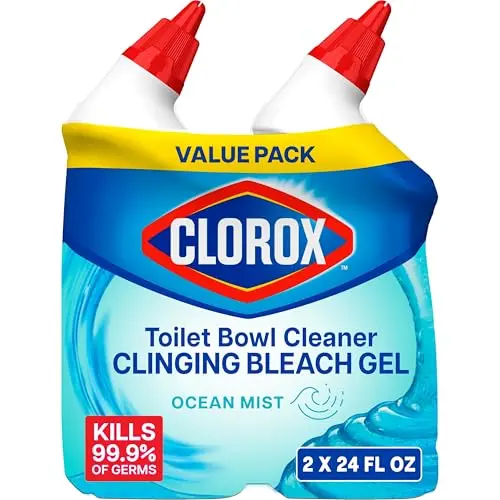 Clorox toilet bowl cleaner gel bottle with angled nozzle