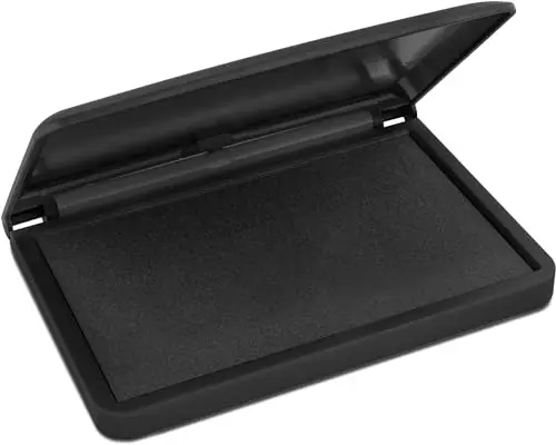 MaxMark large black ink pad with premium felt surface