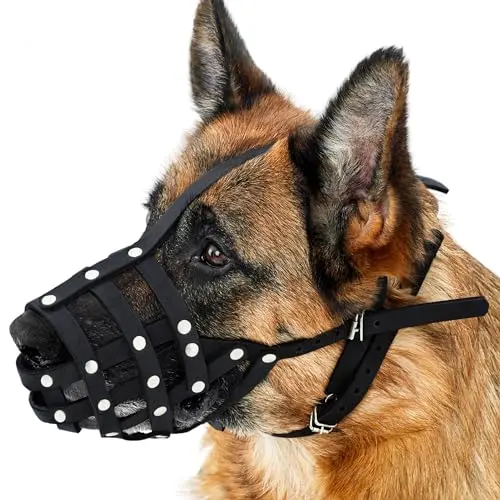 Handmade Leather Basket for Large Breeds