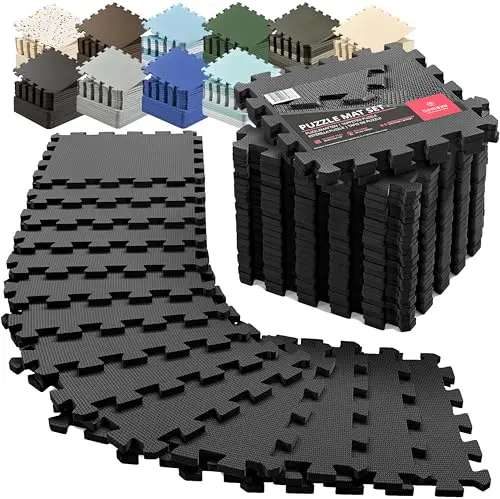 18pc Interlocking Foam Tiles, 18 sq ft