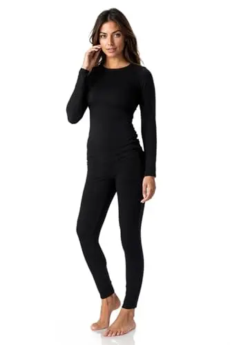 Women's Fleece-Lined Long Johns Set