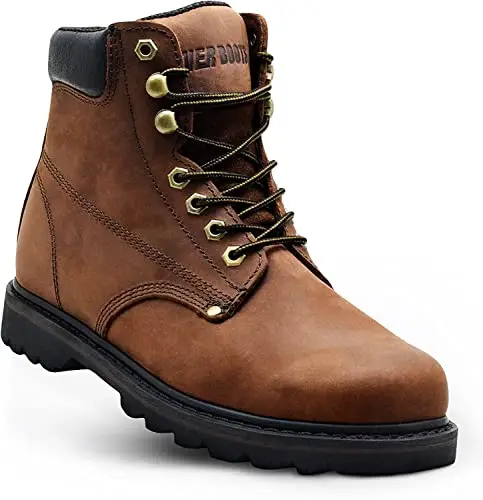 Full Grain Leather Soft Toe Work Boot