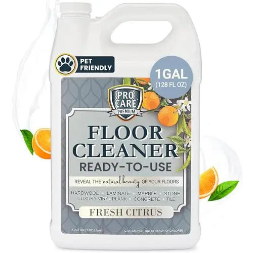 ProCare concentrated floor cleaner with citrus scent for tile