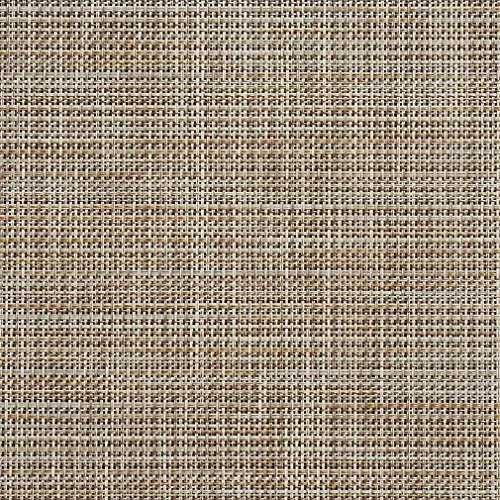 Discounted Designer beige vinyl mesh fabric with open weave pattern