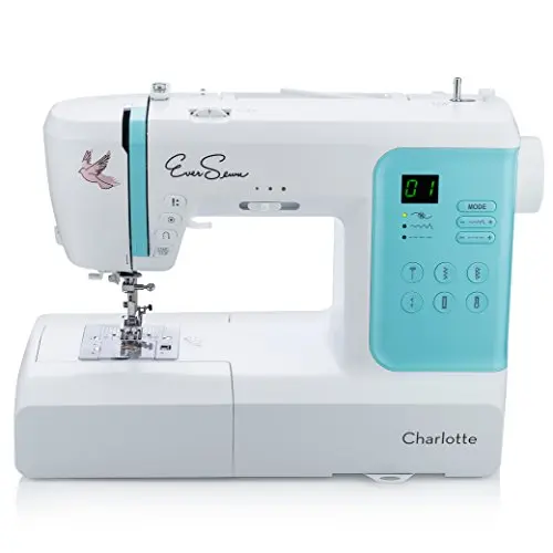 EverSewn Charlotte sewing machine in blue finish