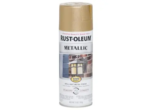 Rust-Oleum Warm Gold Metallic Spray Paint for metal projects