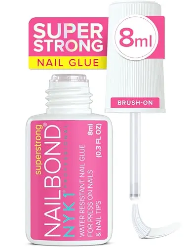 Super Strong, Long Lasting Nail Glue for Tips & Press-Ons