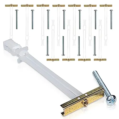 Pro-grade snap toggle drywall anchors with bolts