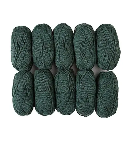 Knit Picks Wool of The Andes yarn in Noble Heather green