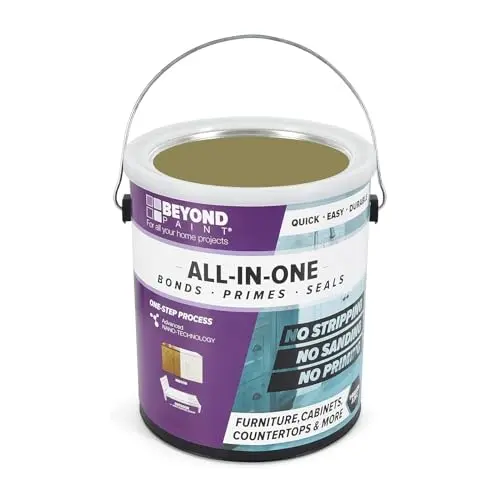 Beyond Paint All-in-One Refinishing Paint in sage green matte finish