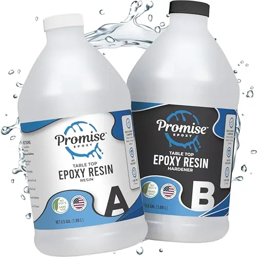 Promise Epoxy Resin Kit with self-leveling and food-safe features