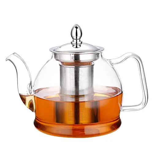 Hand Blown, Removable Infuser, Stovetop Safe