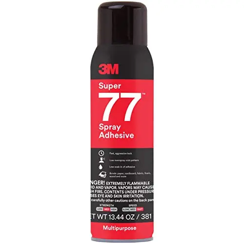 3M Super 77 spray adhesive can for multipurpose bonding
