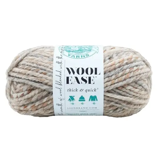 Lion Brand Wool-Ease Thick & Quick yarn in Fossil color