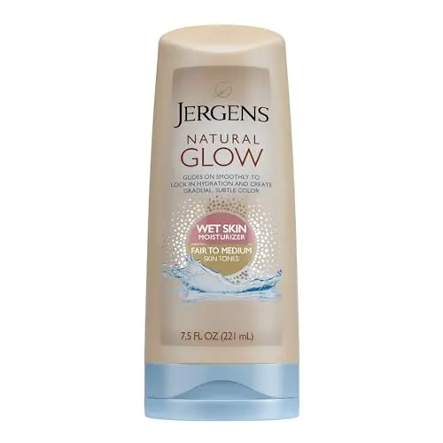 Gradual tanning lotion for wet skin