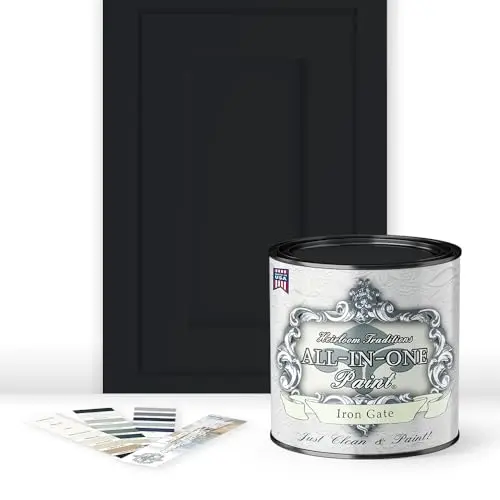 No-Sanding Cabinet & Furniture Paint, Iron Gate (Black)