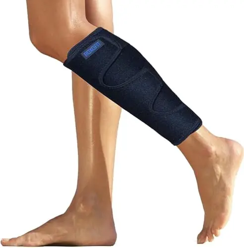 Three-strap adjustable neoprene support for injury recovery