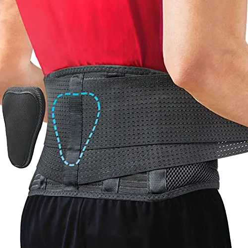 Lumbar support for pain and posture, breathable design
