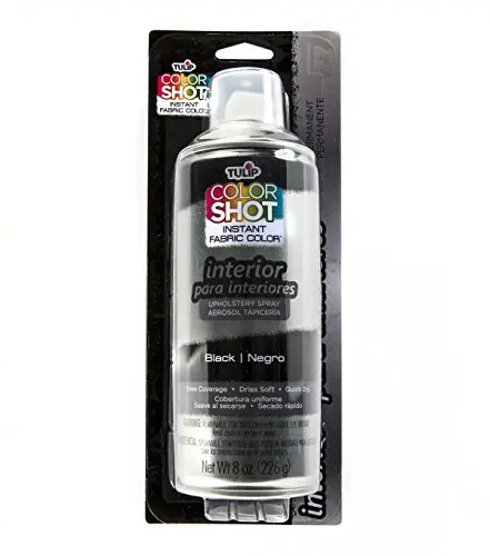 Tulip ColorShot Fabric Spray Paint for upholstery in black