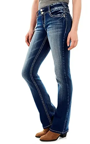 Mid-Rise Insta Stretch Bootcut Jeans