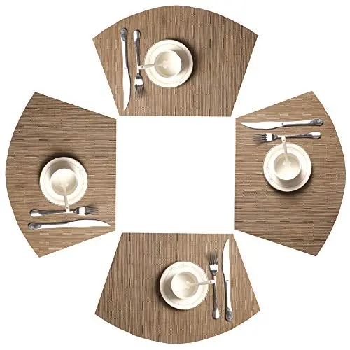 Set of 4, Wedge-Shaped, Tan