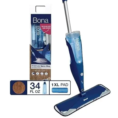 Bona hardwood floor spray mop with microfiber pad