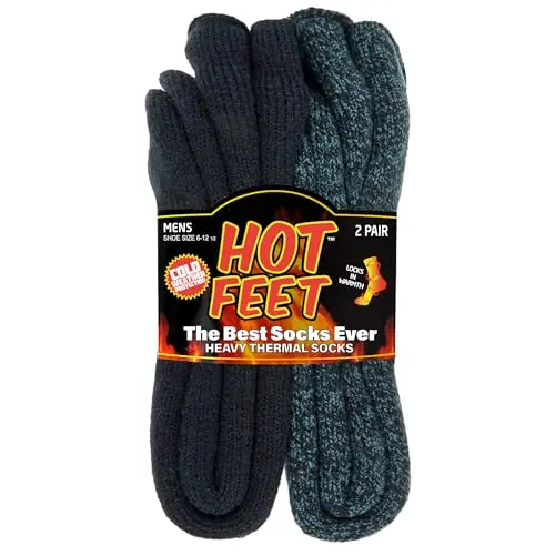 Thick men's socks with extreme warmth