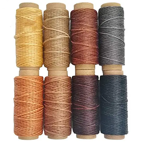 JANYUN multi-color waxed thread assortment for leather craft