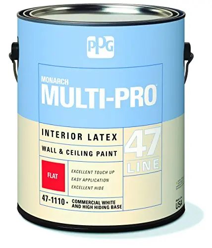 PPG PAINTS high hide flat white interior paint gallon