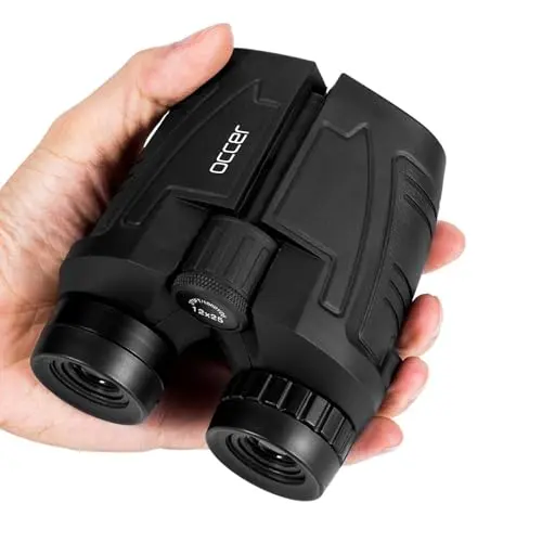 High Power 12x25 Binoculars w/ Eyeglass Comfort