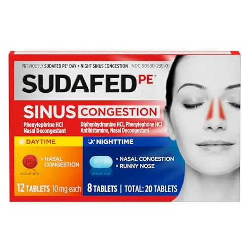 Dual-action tablets for day & night symptom relief