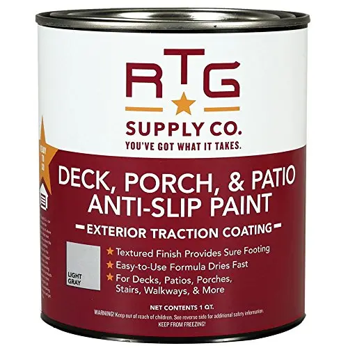 RTG Deck, Porch and Patio Anti-Slip Paint in Light Gray